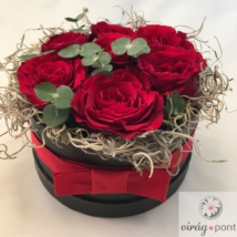 Vörös rózsa doboz