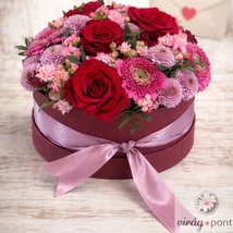 Örök szerelem virágdoboz